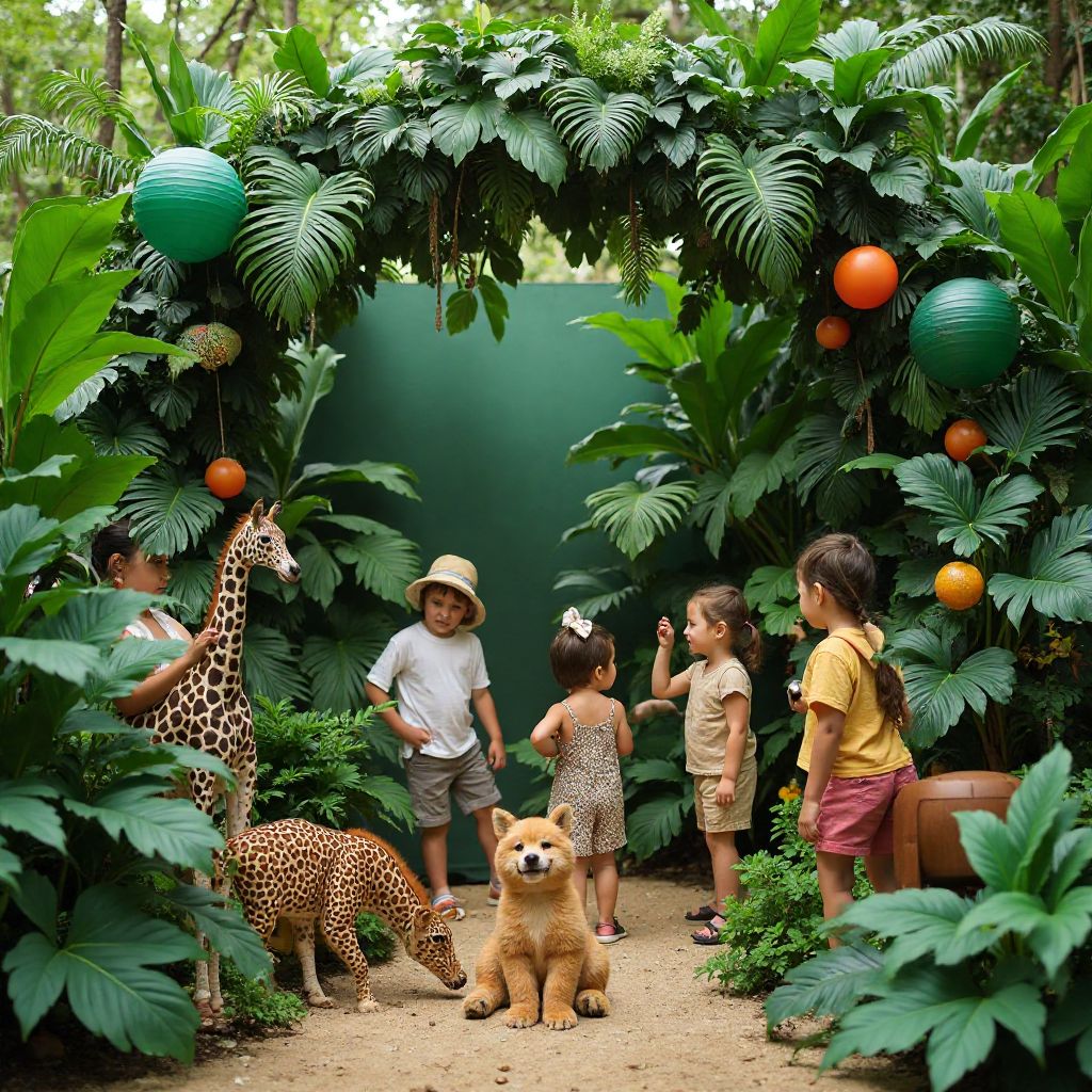 Jungle safari adventure party